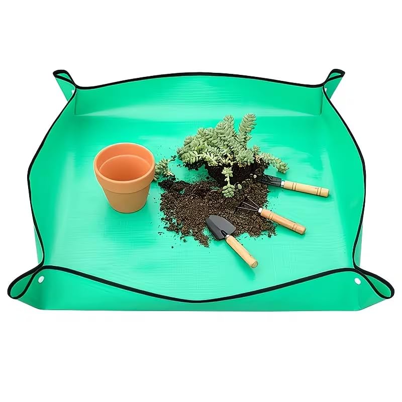 ポータブル防水ガーデニングマット – 20インチ/26インチ PE植物再生 移植…