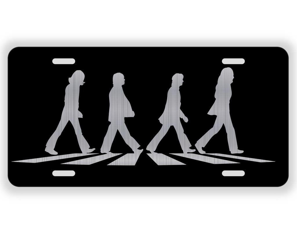 Vincit Veritas Abbey Road Crosswalk Vinyl Album Record Iconic Abbey Road Crosswalk Merchandise Memorabilia Laser Etched License Plate Aluminum LP007