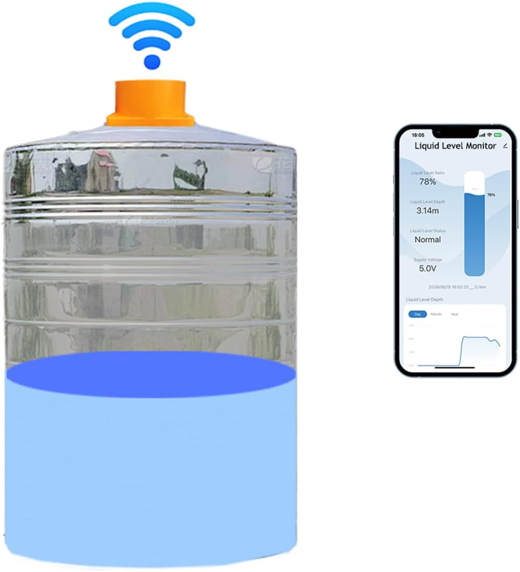 Amazon.com: EPTTECH Smart TLC2206 WiFi Water Oil Fuel Liquid Tank Level ...