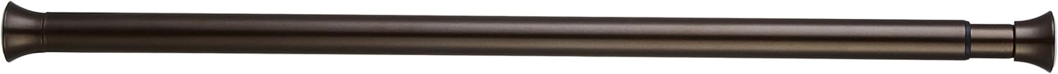  Basics Tension Curtain Rod, Adjustable 24-36" Width - Bronze, Classic Finial : Home & Kitchen