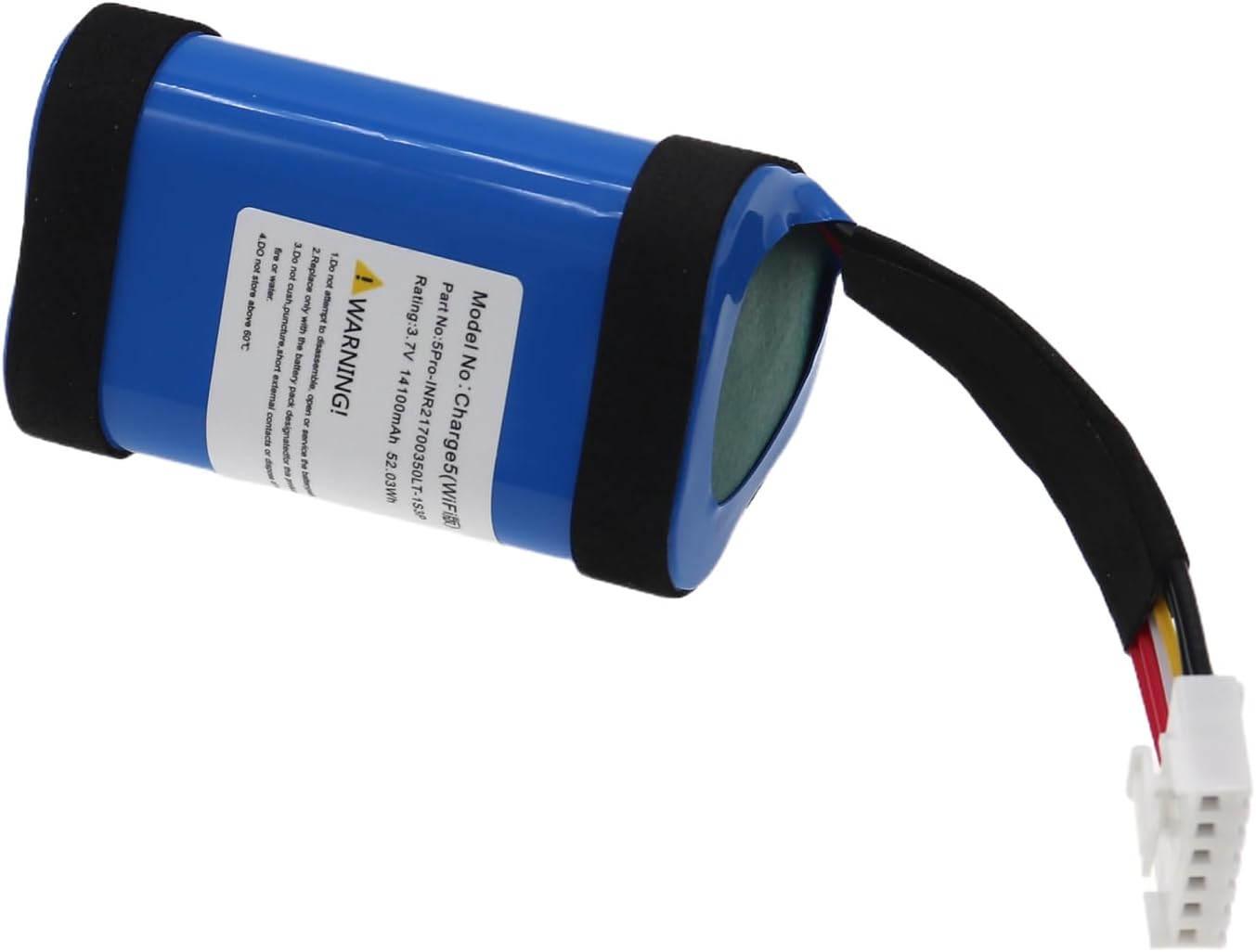 14100mAh 3.7V Replacement Battery 5PRO-INR21700M50LT-1S3P Compatible with Charge 5 WiFi Portable Bluetooth Speaker