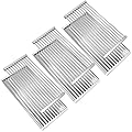 Criditpid Grill Emitter Plate & Grid Kit for Charbroil Tru-Infrared 463241314 463268008 463241313 463241013 463243812 463257010, 3-Pack Stainless Steel Cooking Grates.