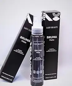 Spray Fixador Matte com Colágeno, Fixador de Maquiagem, Controle de Oleosidade, 130ml