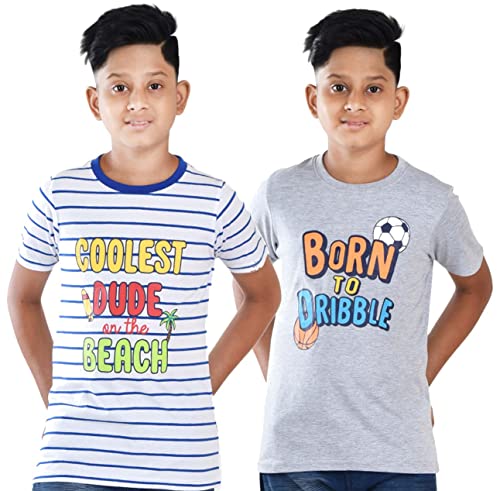 Image of Clothe Funn Boys T-Shirts Round Neck (Pack of 2)