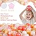 Heopeis Star Ball Pit Balls Pack of 100 - Star and Round Set BPA Free Phthalate Free Non-Toxic Crush Proof Play Balls Soft Plastic Balls for Toddlers Baby Kids Birthday Pool Tent Party