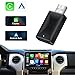 2025 Upgraded Wireless CarPlay & Android Auto Adapter – Plug & Play USB Dongle for iPhone & Android – Low Latency, Voice Assistant, OEM Control, Converts Wired to Wireless