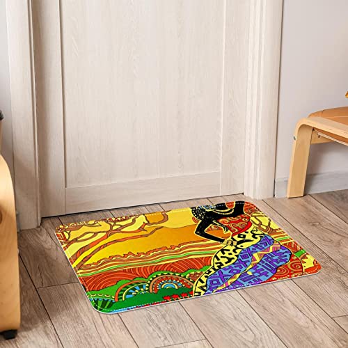 Vbfofbv Rug For Bedroom, Bath Mat, Kitchen Rug, Washable Throw Rug For Kitchen, Laundry, Doorway, Porch, African Woman Pattern Vintage Art Ethnic #TOP5