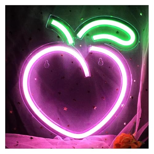 Néon décoration lumineuse pêche rose réglable pour éliminer la lumière agressive