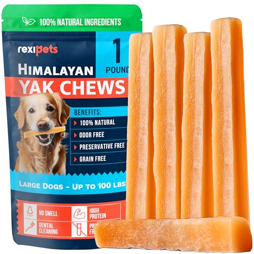 100% Natural Yak Cheese Himalayan Made Dog Chews All Breeds - Lac...