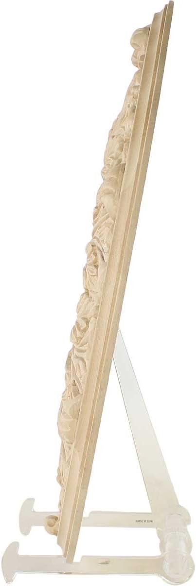 Ekena Millwork 16"OD x 3 7/8"ID x 1 1/8"P Carved Florentine Ceiling Medallion, Maple (Fits Canopies up to 5 3/8")