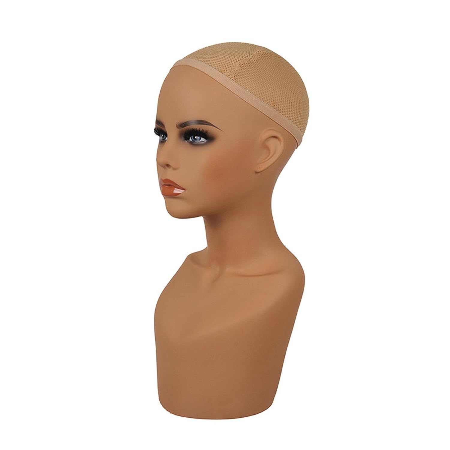 Generic Realistic Mannequin Head Professional Manikin Head for Glasses Scarf Wigs