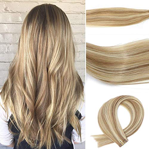 Vario Tape In Human Hair Extensions 7A Silky Straight Skin Weft Human Remy Hair For Fashion Women (20 Inche 50g 20PCS #12P613)