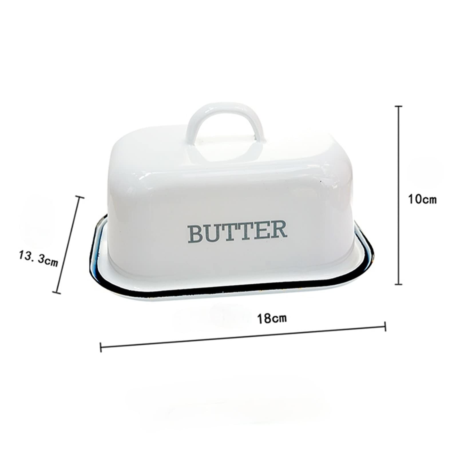 Burriere Piatti di burro con copertura Utensili da cucina Piatti in porcellana e piatti Set di utensili da cucina Dintingware Plates Plates Snack Tray Contenitore per Burro