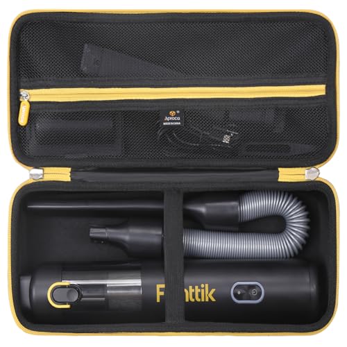 Aproca Black Portable Hard Storage Case, for Fanttik Slim V8 Apex / V8 Mate / V10 Apex / V10 Mate Cordless Car Vacuum and Accessories (Case Only)