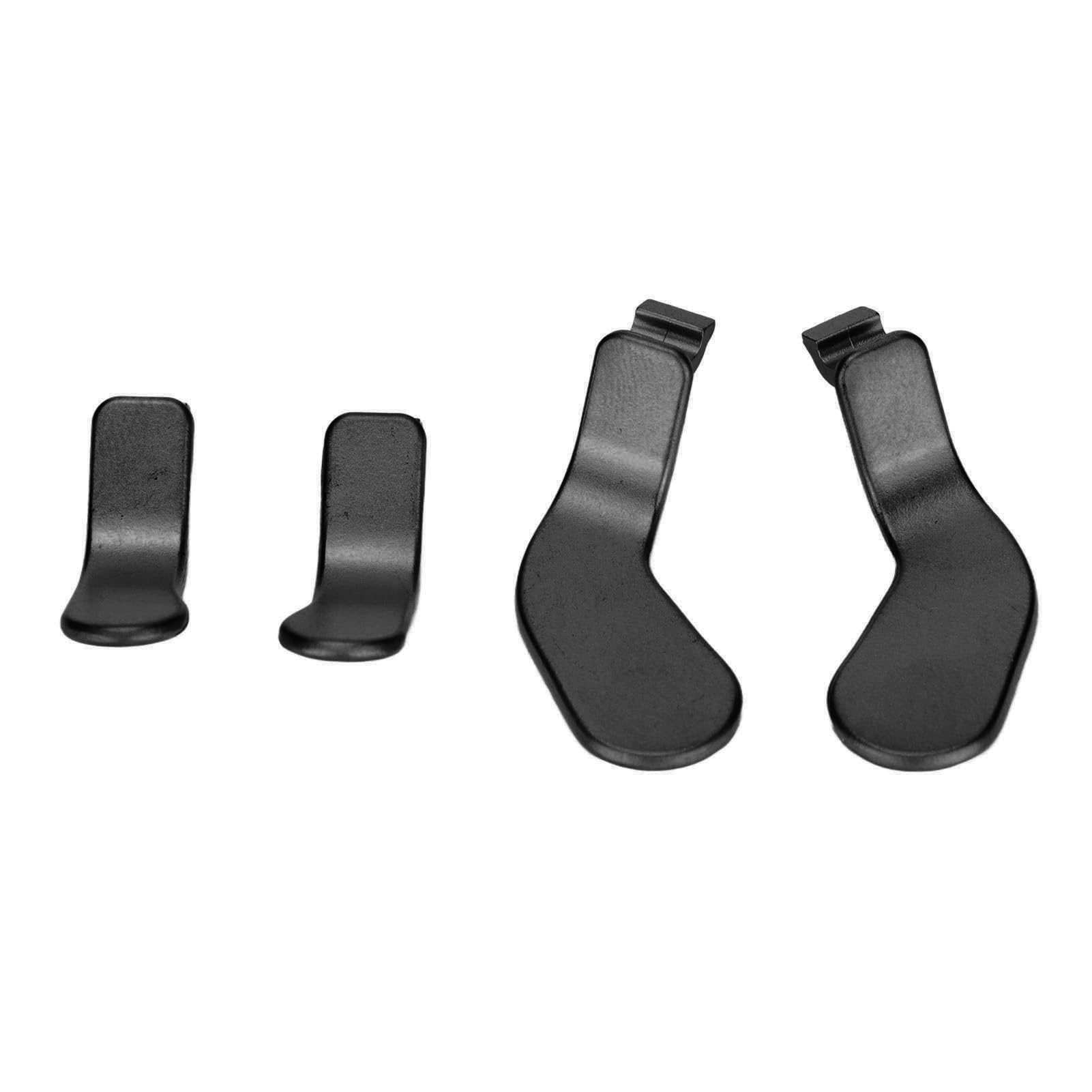 4 Unidades de Paletas de Control, Piezas de Repuesto de Acero Inoxidable con Cierre de Gatillo para Xbox One Elite Series 2, Modelo 1797 (Negro)
