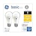 GE Basic LED Light Bulbs, 100 Watt, Soft White, A19, Medium Base (2 Pack)