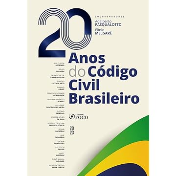 Capa do livro 20 Anos do Código Civil Brasileiro - 1ª Ed - 2023