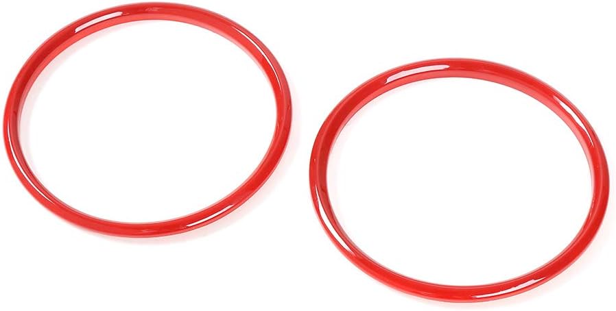 Car Instrument Panel Dashboard Decoration Ring Cover Trim Interior Accessories for Ford Mustang 2015-2018 (Red)