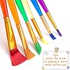BigOtters Painting Brushes, 45PCS Kids All Purpose Paint Supplies Include Paint Cups with Lids Palette Tray Multi Sizes Brush for Children Gifts School Prizes Art Party #3