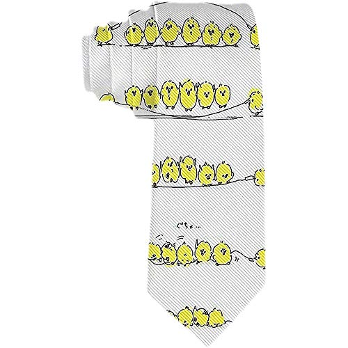 Corbata de los hombres Corbata de seda linda del poliéster de la comba del pollo que salta