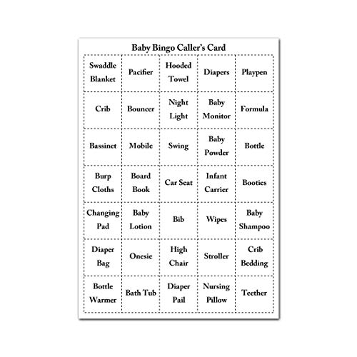InvitationHouse Blue Baby Feet Baby Shower Bingo Cards - Prefilled - Set of 24… - Thumbnail 2