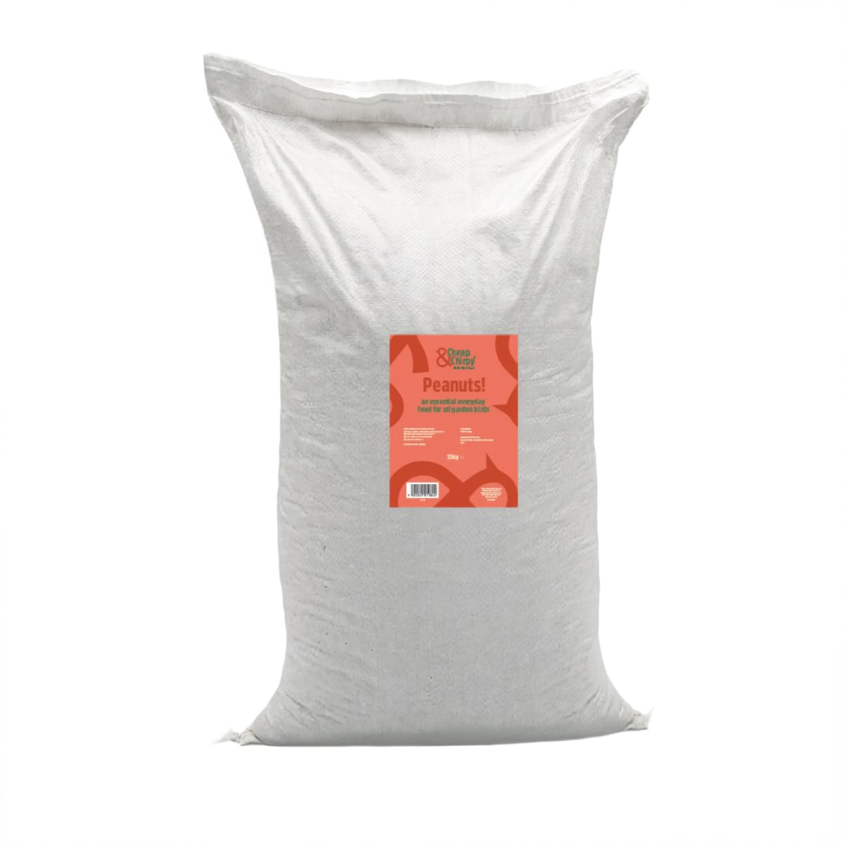 Cheap & Chirpy Wild Bird Peanuts - Bulk 25kg Peanuts - Essential Wild Bird Food - Wholesome Nuts For Birds