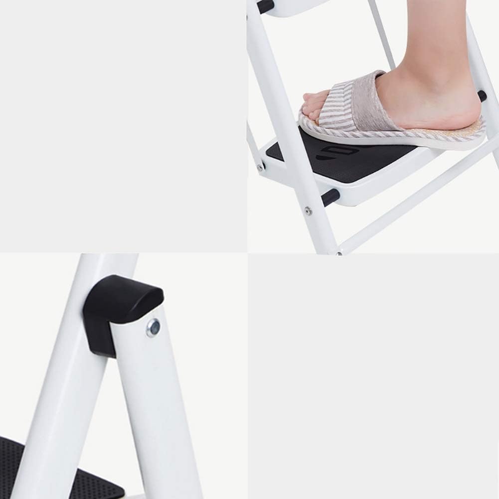 Folding Step Ladder Multifunctional Folding 3 Or 4 Steps Ladders Multipurpose Step Ladder, Non-Slip Pedal, Household Garden Building Safety Ladder (Size : 3 Steps)