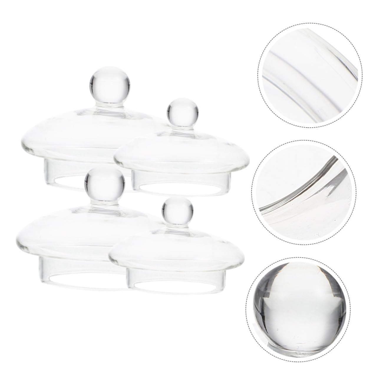 Filtro de Té para Tetera de Vidrio Desmontable, 4 Piezas