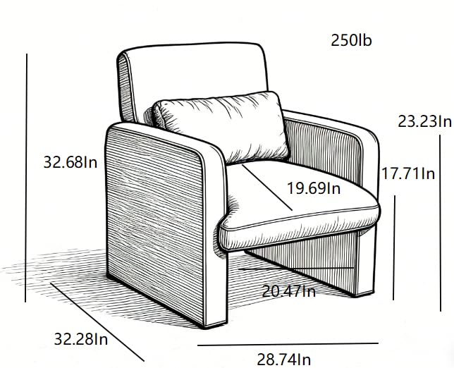 Sillón Plegable Textil Naranja miniatura 2