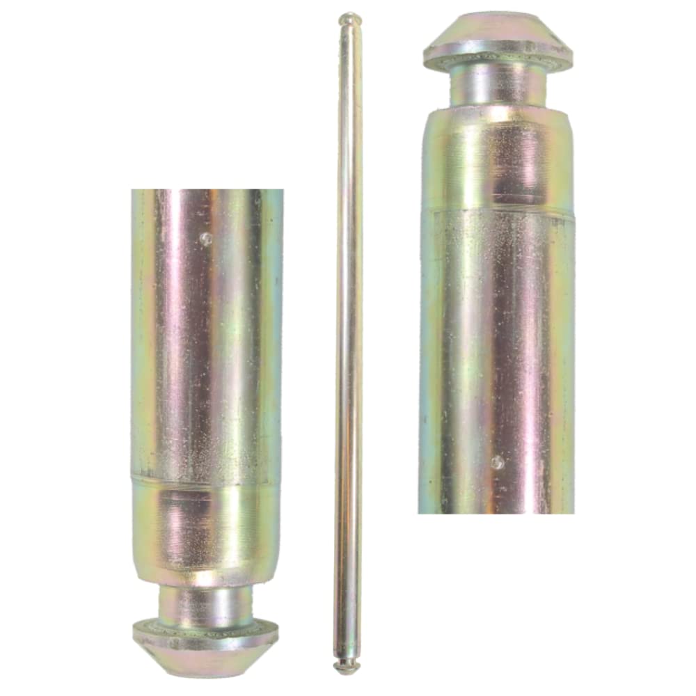 Wheelie Trash Bin Replacement Axle 550mm - Heavy Duty / Robust Polyethylene Solid Black - Standard Household 60L / 120L / 240L Wheelie Bin