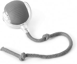 Pet Toy, Resistant, Gray Ball, Smart, 3-Speed Adj. | Self Entertain Mode, Toy, , For Small Dogs