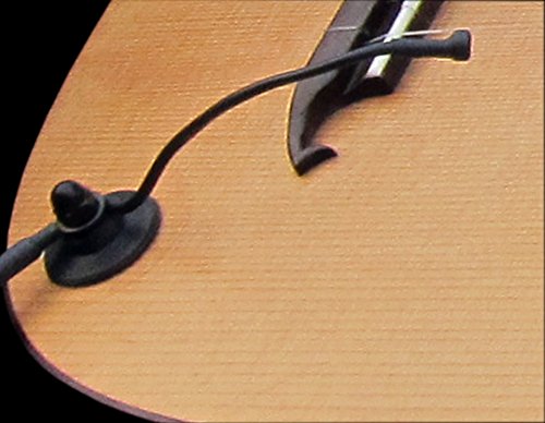 The Feather Gypsy Jazz Guitar Pickup with Flexible Micro-Gooseneck by Myers Pickups