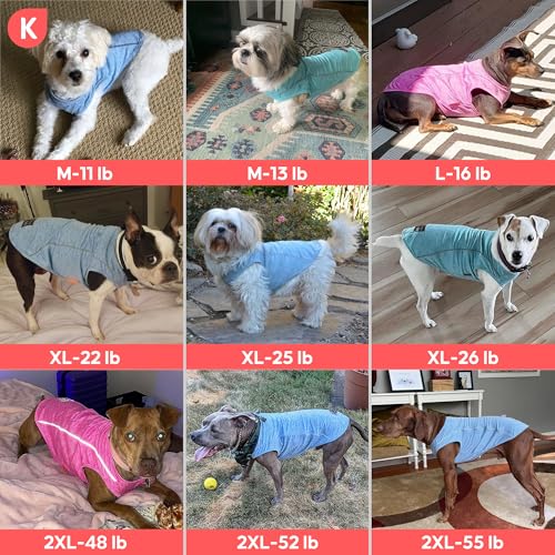 KYEESE Reflective Dog Shirt, Lightweight Sun Protection Dog T Shirts for Small Dogs, Breathable Sleeveless Pet Tank Top High Visibility Summer Dogs Clothes for Night Walking Outdoor, Grey, L - Image 6