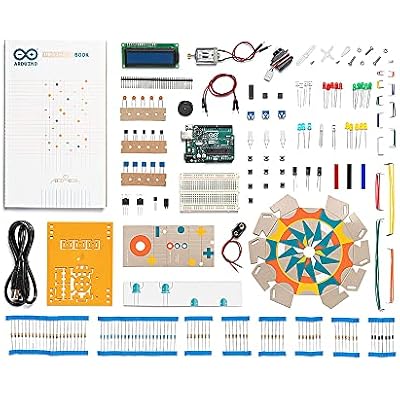 Official Arduino Starter Kit [K000007] - 12 DIY Projects with Electronic Components & English Projects Book - Original Kit from Italy