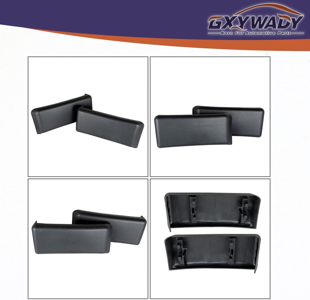 GXYWADY Front Bumper Guards Pads(Left + Right) & License Plate Frame Bracket Replacement for F-150 2009-2014 9L3Z17E810B 9L3Z17A385A FO1053100 FO1068134