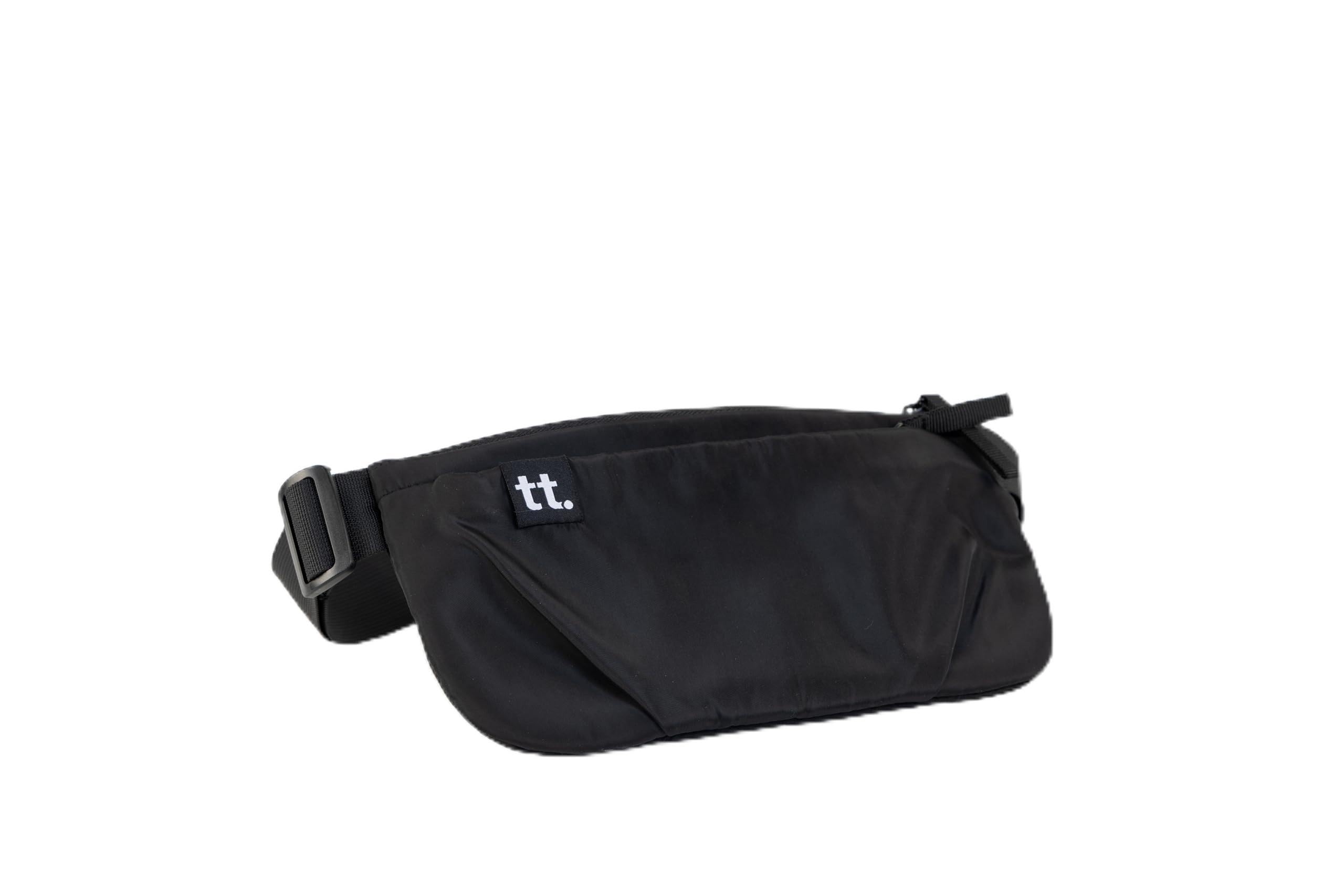 Carlett - Riñonera | Impermeable y Compacta | Diseño Unisex en Color Negro | Ideal para Hombre y Mujer | Riñonera Pequeña y Funcional para Uso Diario