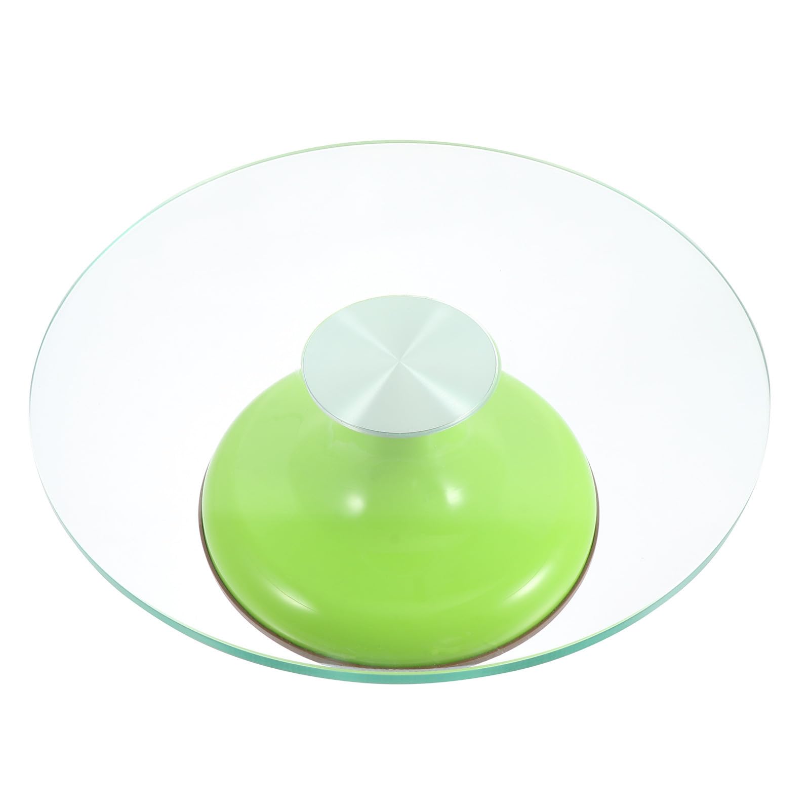Piattaforma Girevole in Vetro Verde 12 Pollici per Decorazione Torte