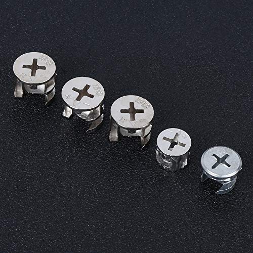 75PCS Furniture Connecter Cam Lock Fittings, Cam Lock Nut Furniture Fixing Screws - Image 2