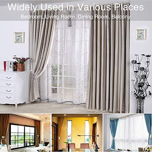 Magnetic Curtain Tiebacks, Strong Magnetic Window Curtain Tiebacks Clips Decorative Rope Holdbacks Drapery Curtain Tie Backs Weave Holder For Window Draperies Hold Curtains Drape Ties Backs (2, Gold) #TOP6