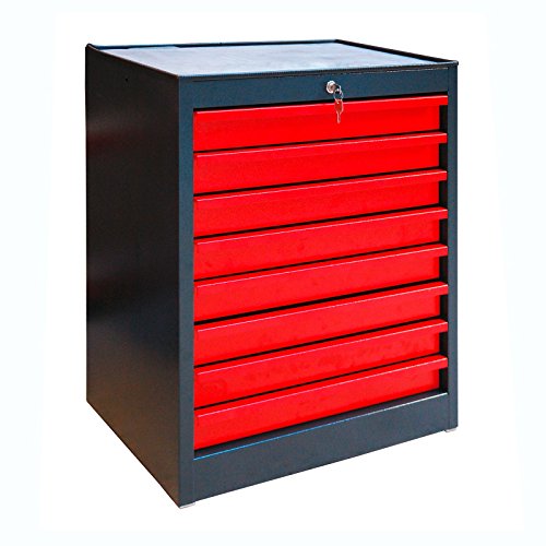 Preisvergleich Produktbild ADB Schubladenschrank aus Stahl mit 8 Schubladen RAL7016 / 3000