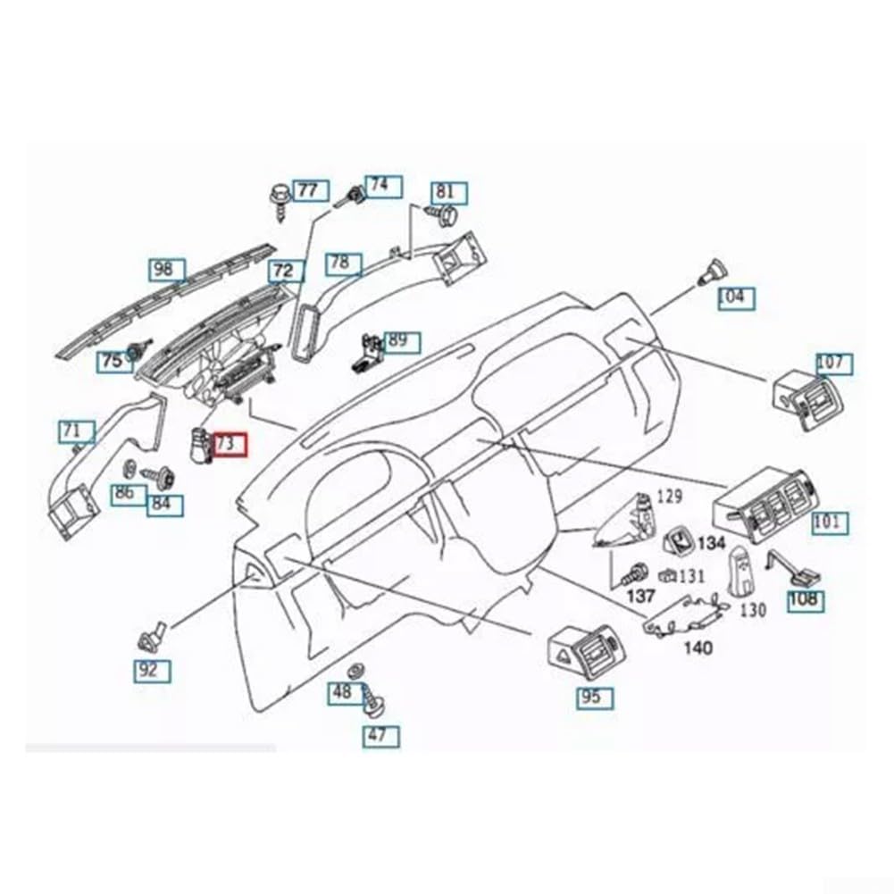 Servomotore per aria condizionata ricambio ABS per Mercedes CLK G SL SLK CLS E ML classi