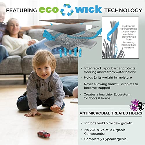 Quietboard Qboard23 Recycled Fiber Flooring Underlayment 90 Sqft 2 Ft X 3 Ft X 6 Mm With Floor Lifting, Sound And Moisture Barrier For Laminate, Vinyl And Hardwood Floors #TOP3