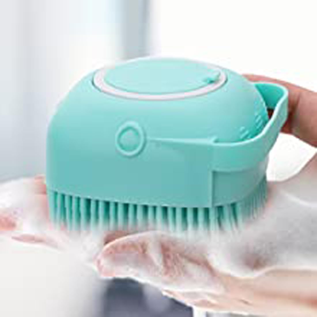 SEREBRUM Dog Cat Bath Brush Comb Silicone Rubber Dog Grooming Brush Silicone Puppy Massage Brush Hair Fur Grooming Cleaning Brush Soft Shampoo Dispenser - Pack of 1 (B0BQJTYJHH) Amazon Price History, Amazon Price Tracker
