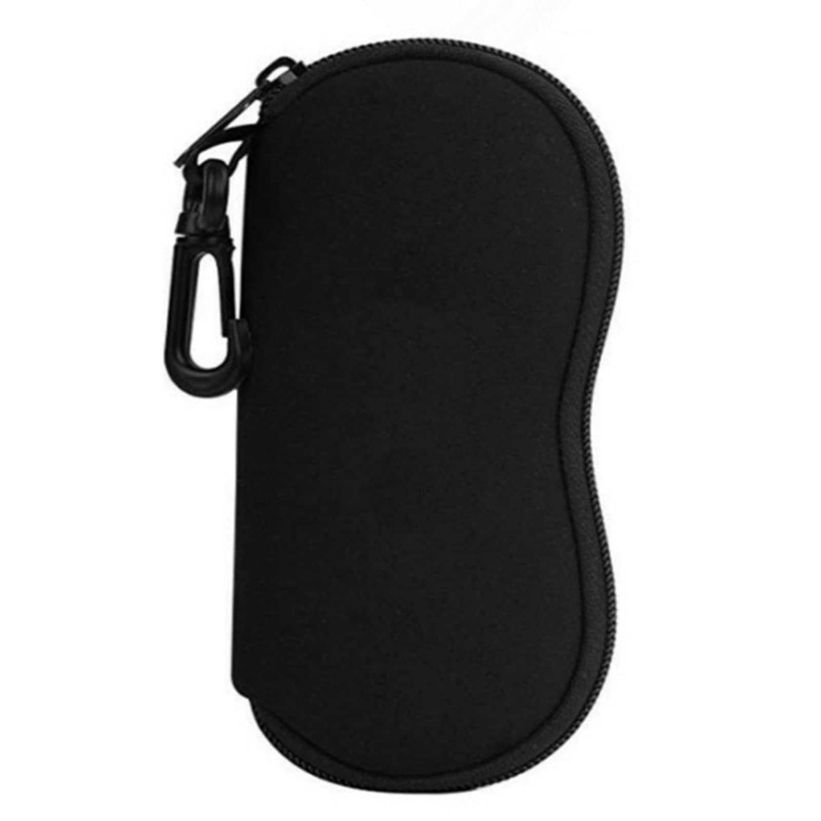 Étui Lunettes Souple Néoprène Avec Mousqueton & Fermeture Éclair – Ultra Léger Portable Homme Femme