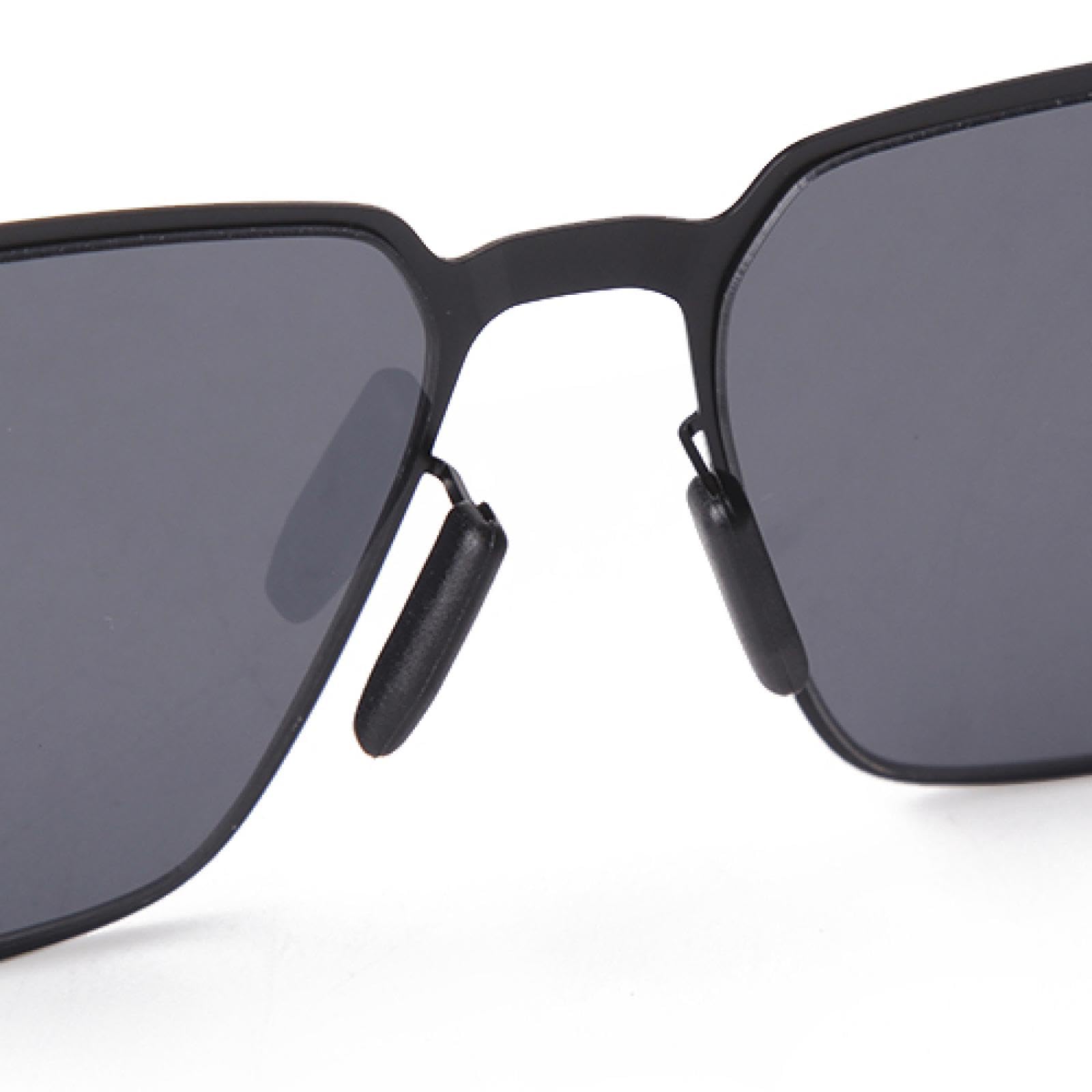 Occhiali da sole alla moda con montatura in metallo e lenti grigie da donna e da uomo, con doppio ponte, da guida, da uomo, UV400