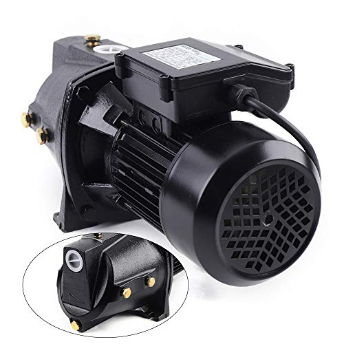 110v 1HP Shallow Well Jet Pump, 750W heavy-duty pump, Cast Iron, 56m head max, Automatic Pressure Switch,Versatile Pump for Garden, Lawn, Farm,Pool, 3420 RPM 1056.7G/h