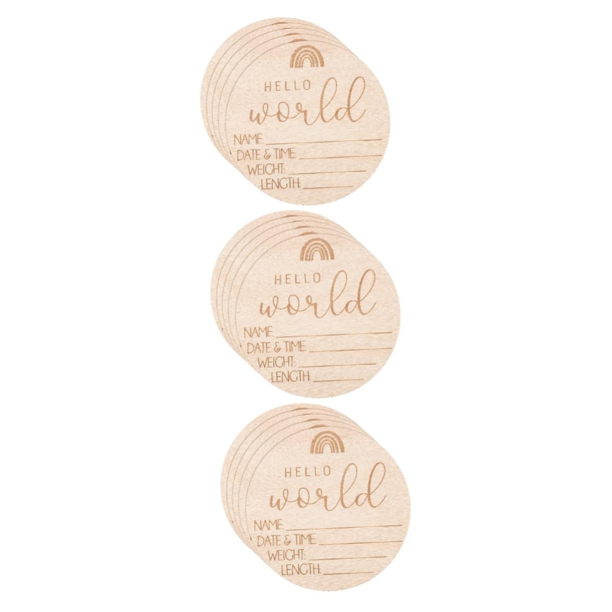 Chambre d'enfant déco : lot TOYANDONA de plaques d'annonce pour cadeau de naissance