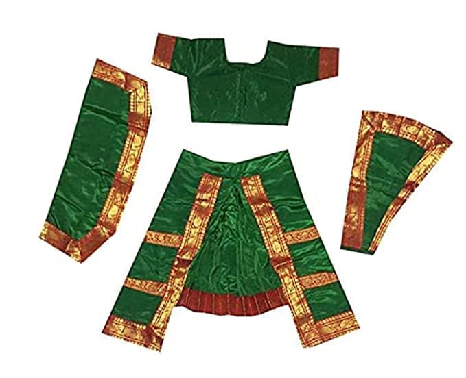 CHRISLEY ENTERPRISES Green classical bharatnatyam costume for kids girls Annual Function, Fancy Dress Competition and any Special Occasion (8-10 Years) (B0BPSWN9P7) Amazon Price History, Amazon Price Tracker
