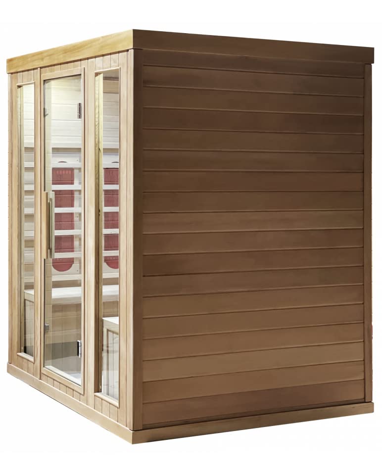 Sauna Firlandese Tradizionale ed infrarossi Multifunzione (SAUNA 180X140 CM 5 POSTI)