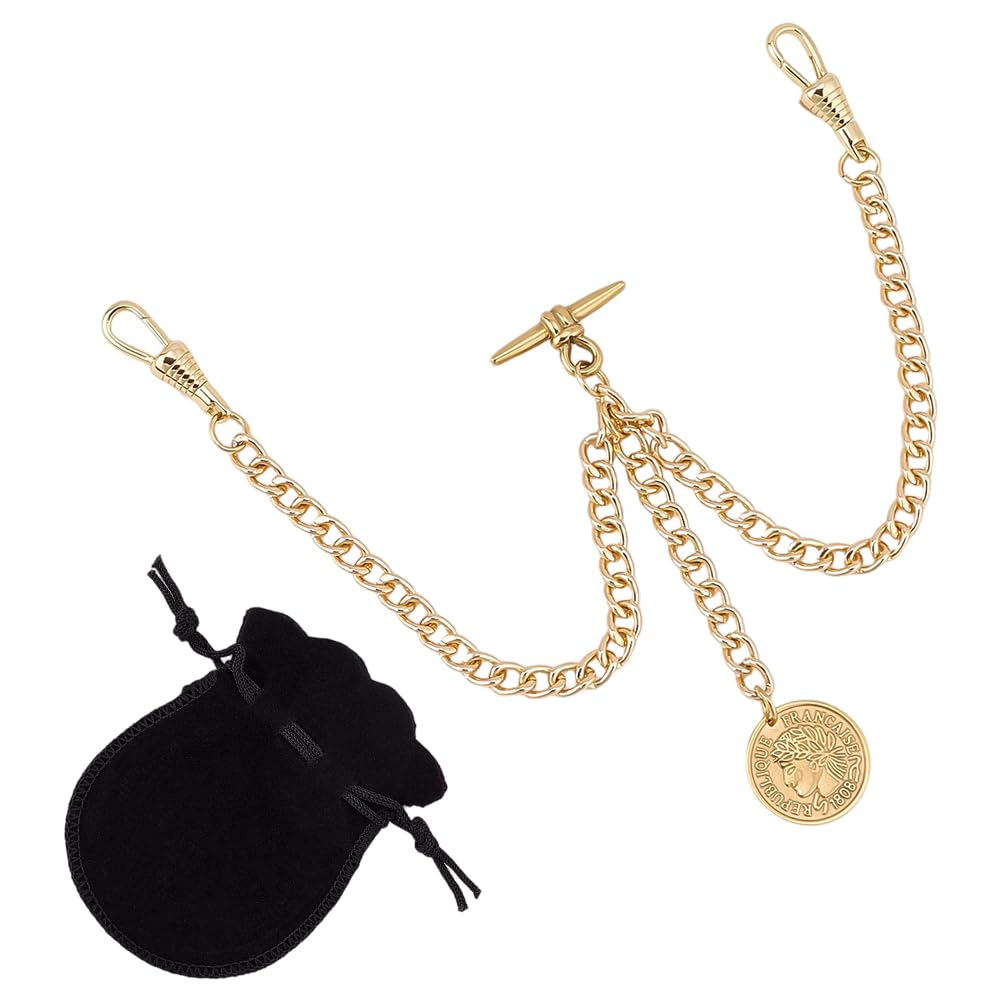 Cadena de reloj de bolsillo para chaleco de hombre en eventos formales 6